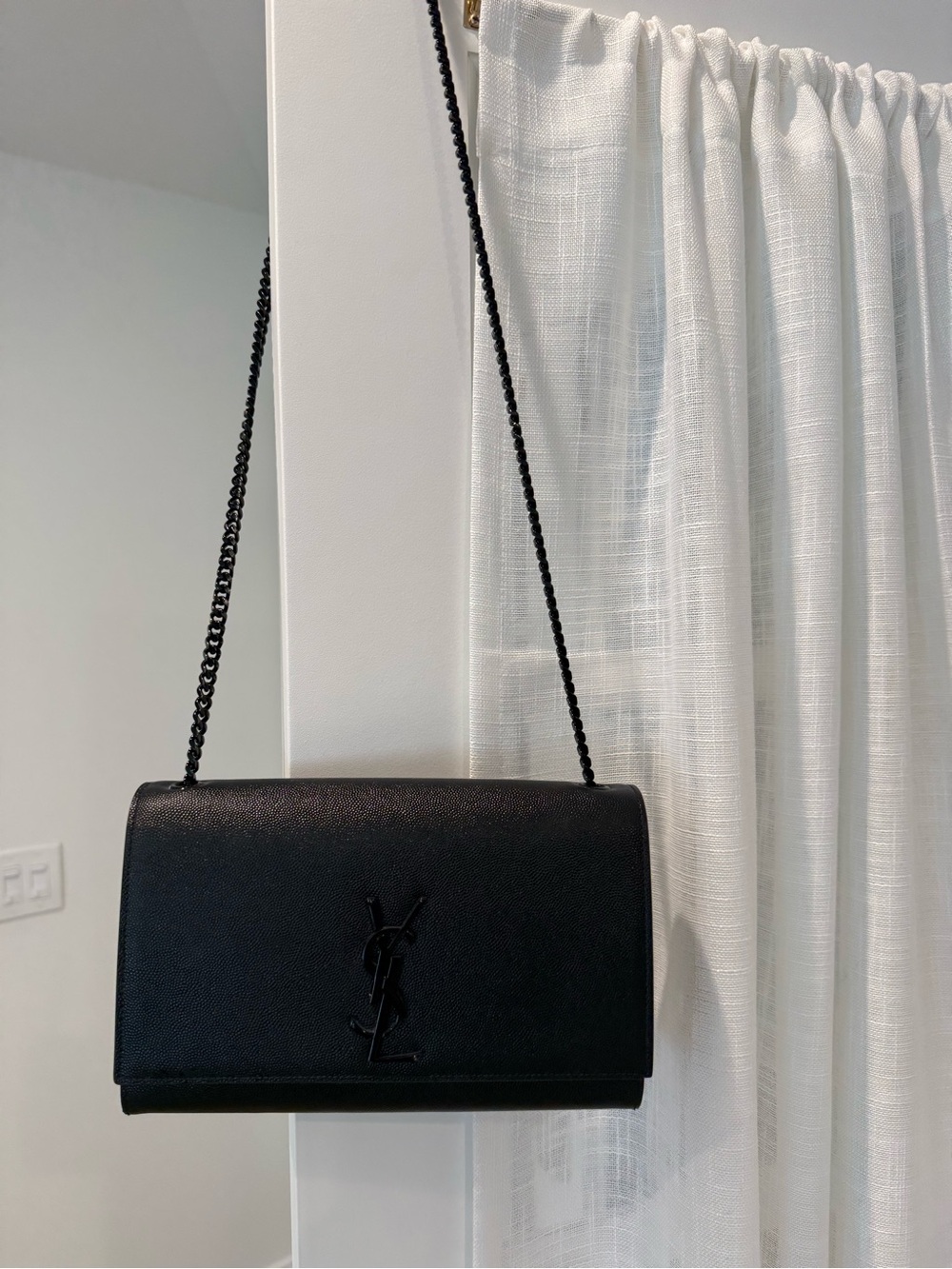 Saint Laurent Black Leather Kate Crossbody Medium - Picture 5 of 14